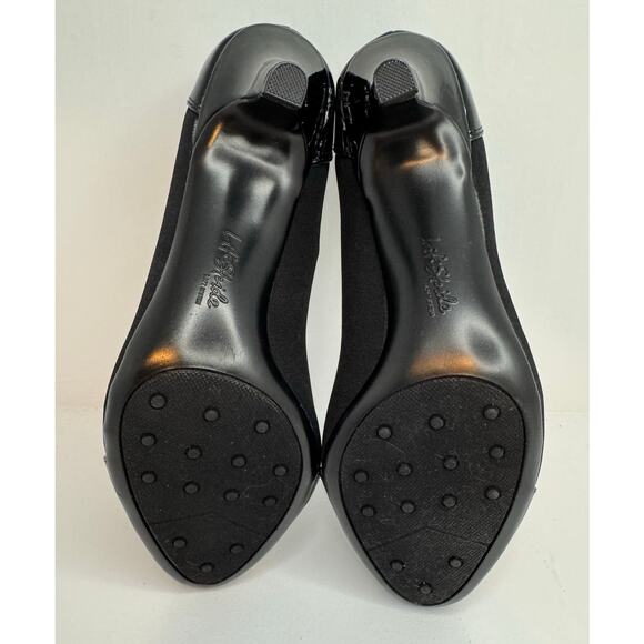 Life Stride Soft System Parigi Pumps 8.5 M Black Patent/Microsuede Comfort Heel - Picture 8 of 10